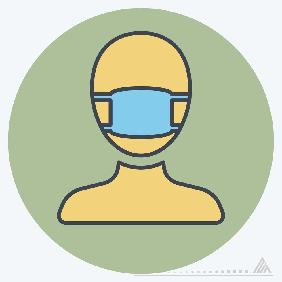 Icon Vector of Surgeon - Color Mate Style