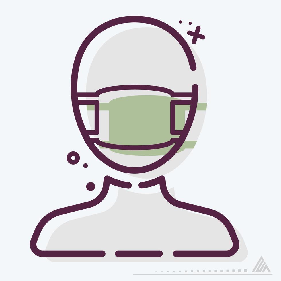 Icon Vector of Surgeon - MBE Style