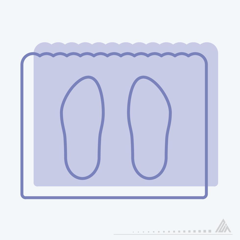 Vector Graphic of Shoe Mat - Twins Style