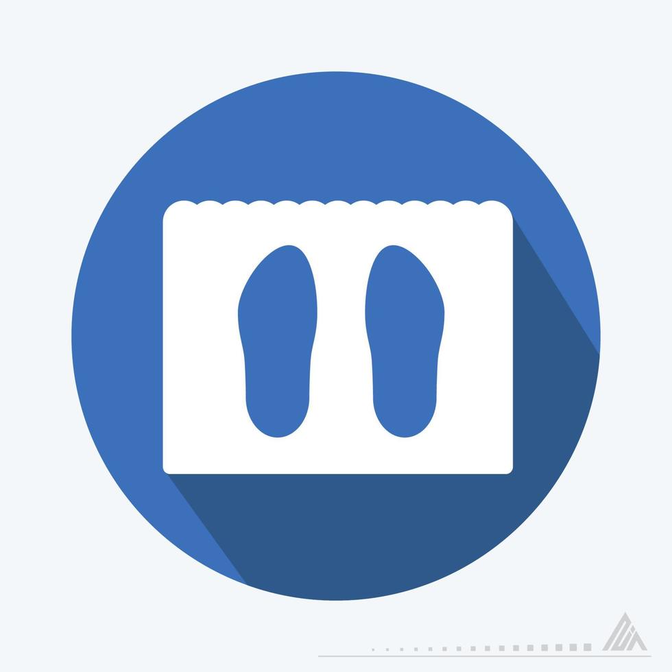 Vector Graphic of Shoe Mat - Flat Style