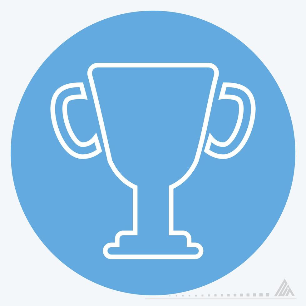 Icon Vector of Winner Up - Blue Eyes Style