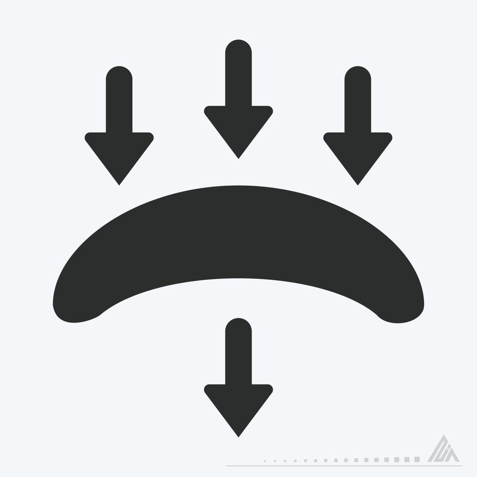 Icon Vector of Contact Lens - Glyph Style