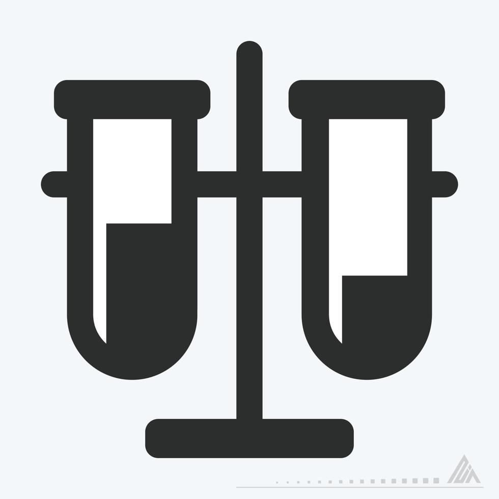 Icon Vector of Vials - Glyph Style