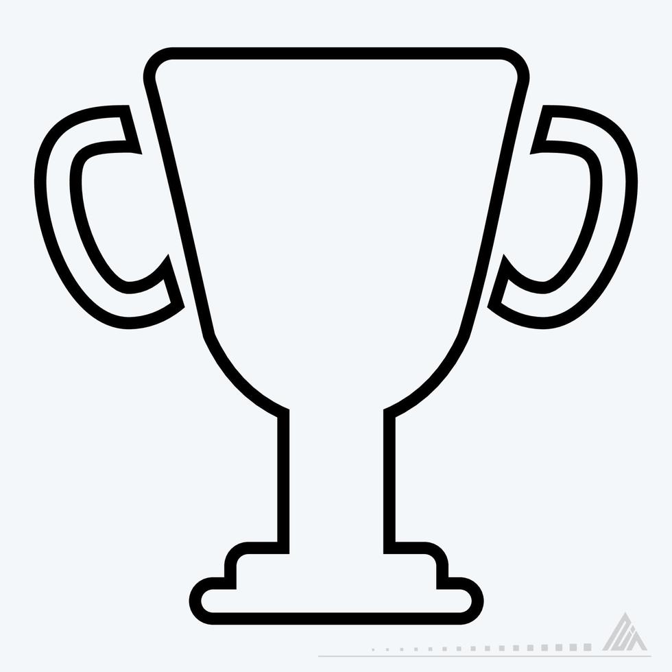 Icon Vector of Winner Up - Line Style