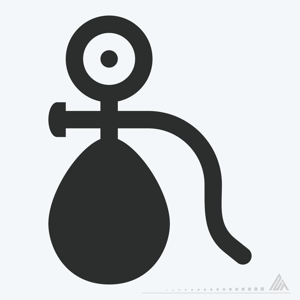 Icon Vector of Blood Pressure Monitor - Glyph Style
