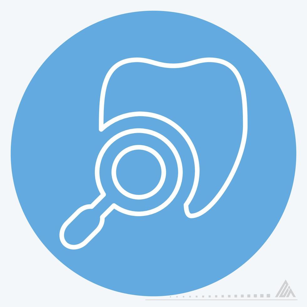 Icon Vector of Dentist - Blue Eyes Style
