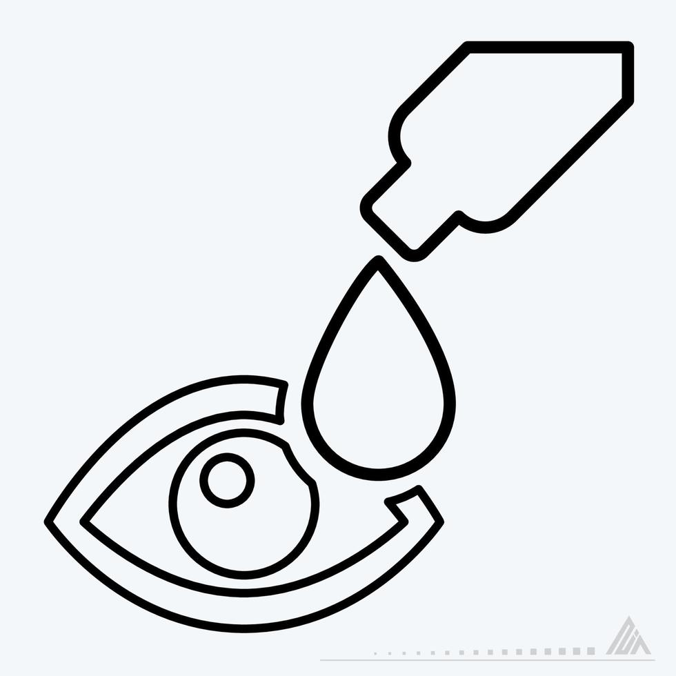 Icon Vector of Drop - Line Style