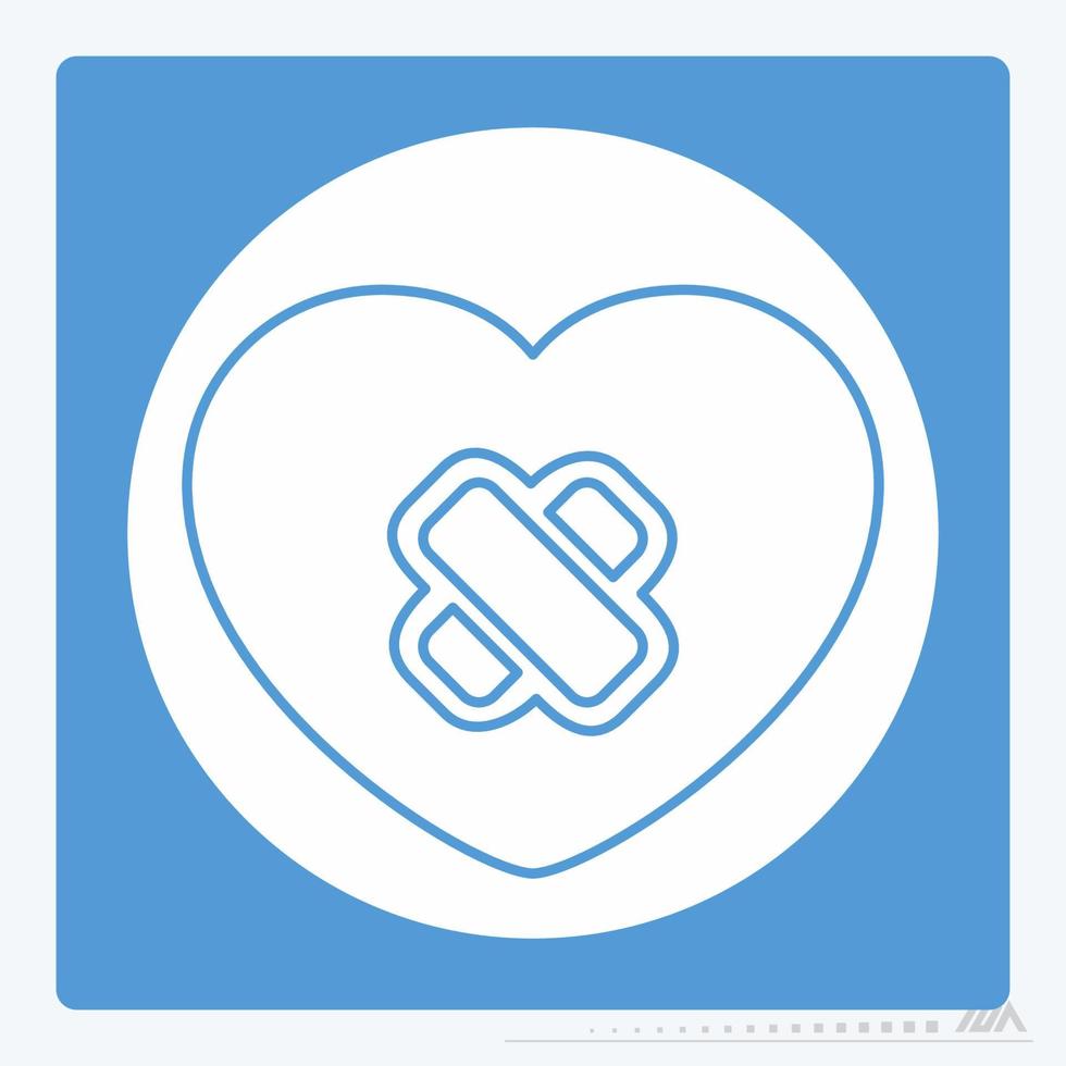 Icon Vector of Heart Surgery - White Moon Style