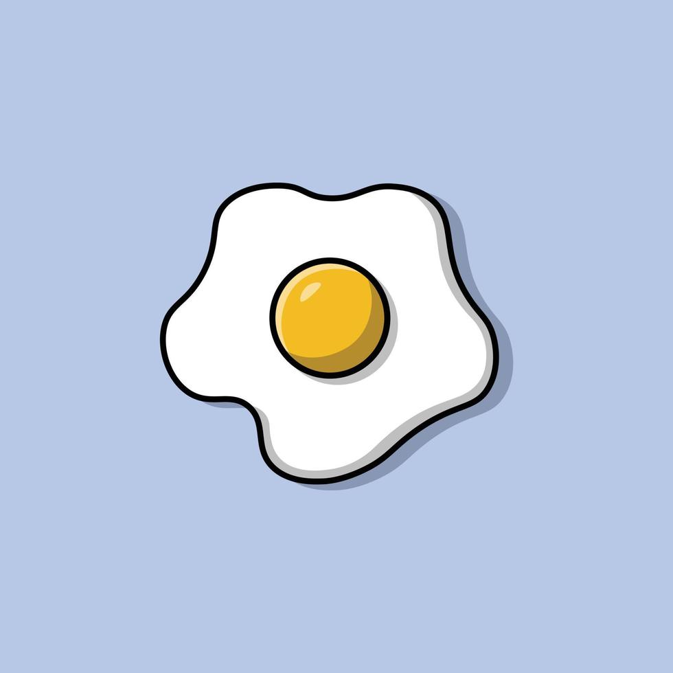 Fried Egg Illustration vector