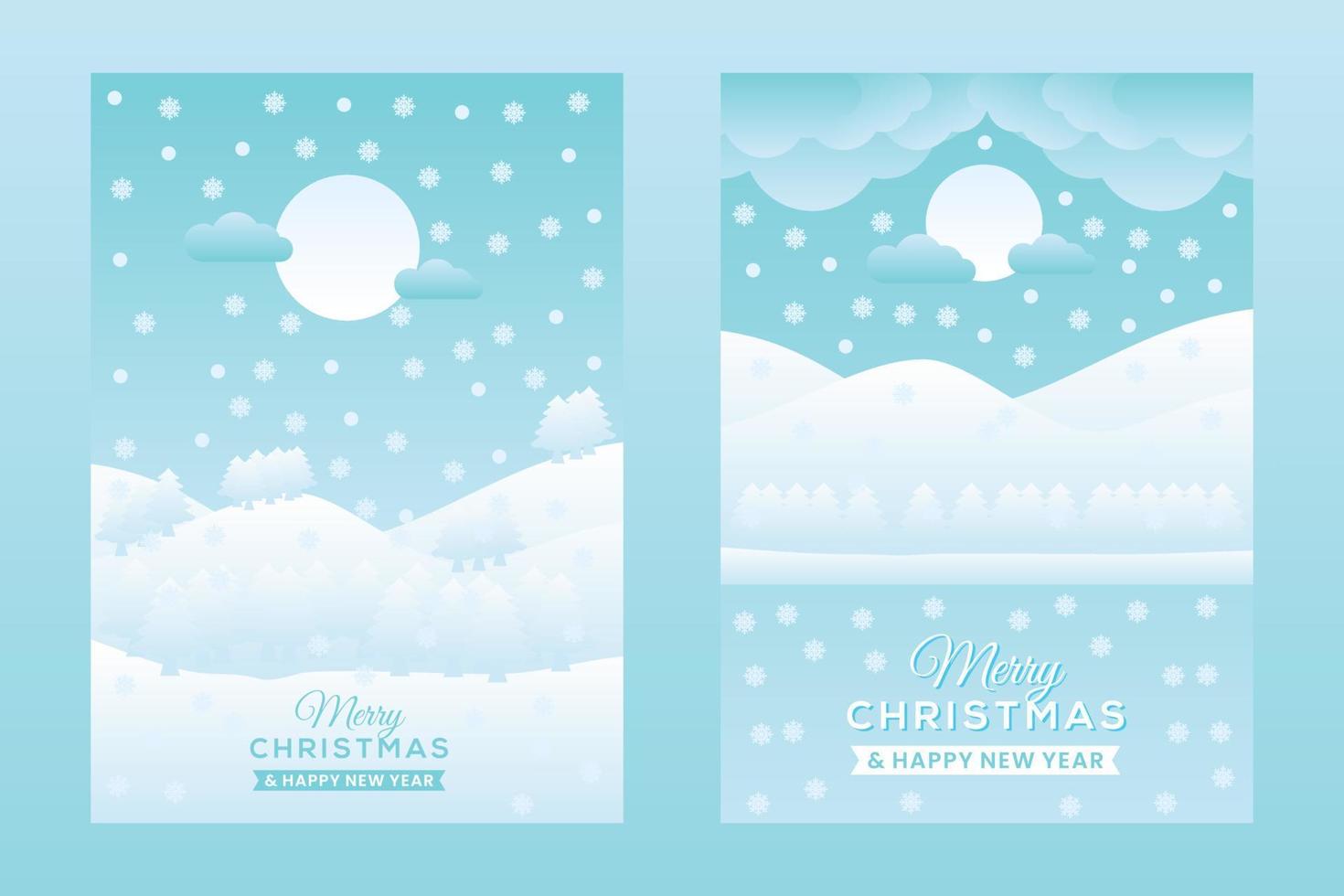 Merry Christmas and Happy New Year greeting, Banner template with Christmas tree vector