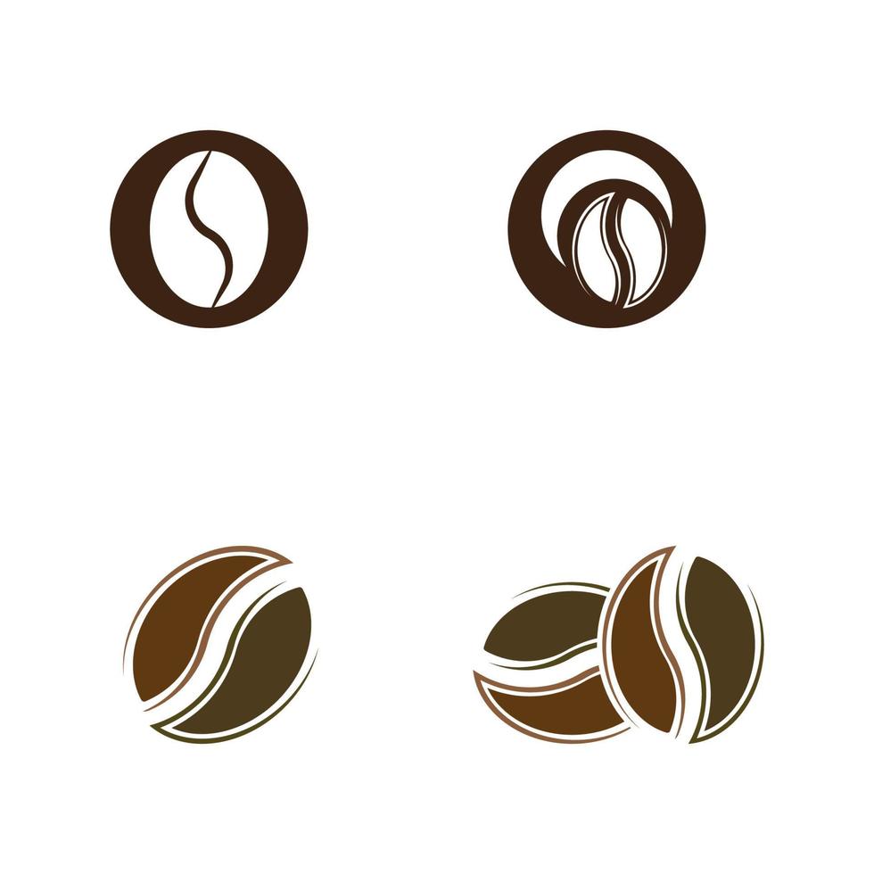 Ilustración de vector de icono de grano de café