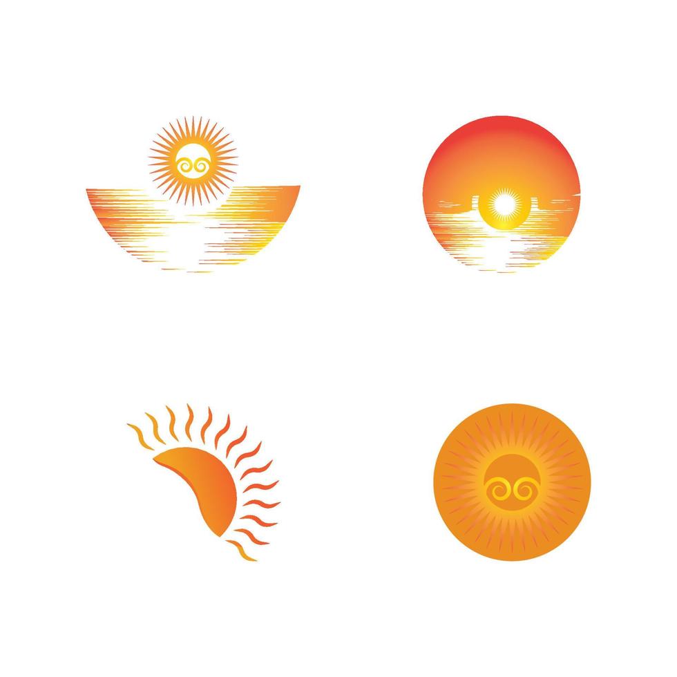 icono de ilustración de vector de sol