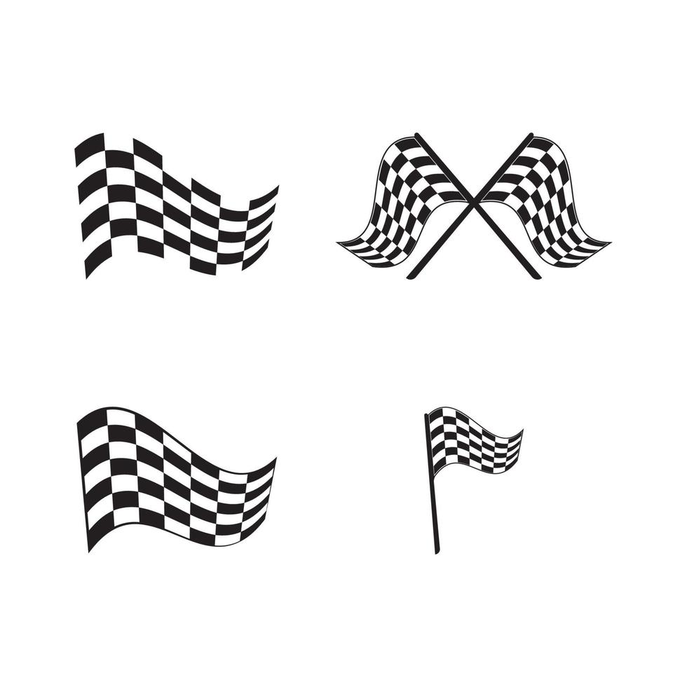 Race flag icon design vector