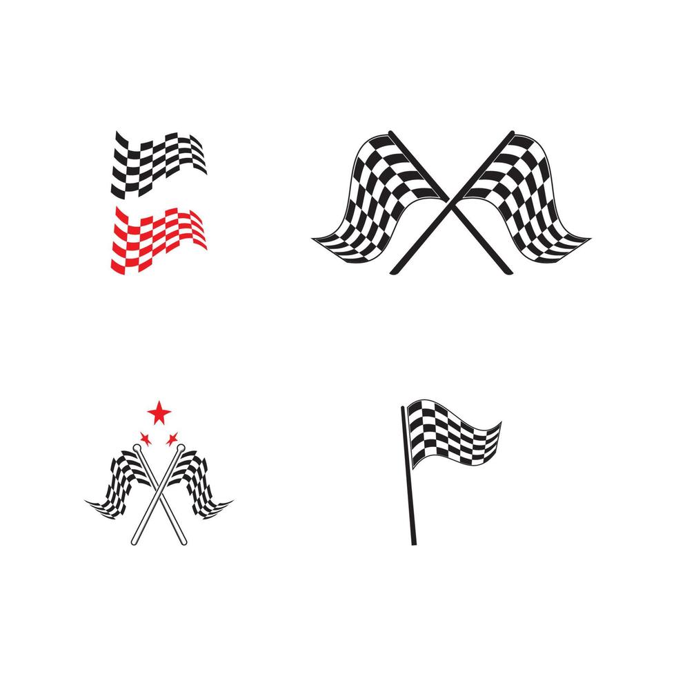 Race flag icon design vector