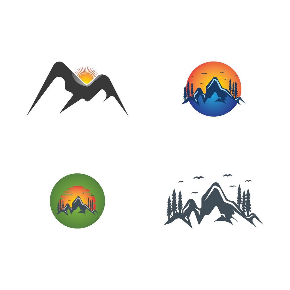 Mountain icon Logo vector