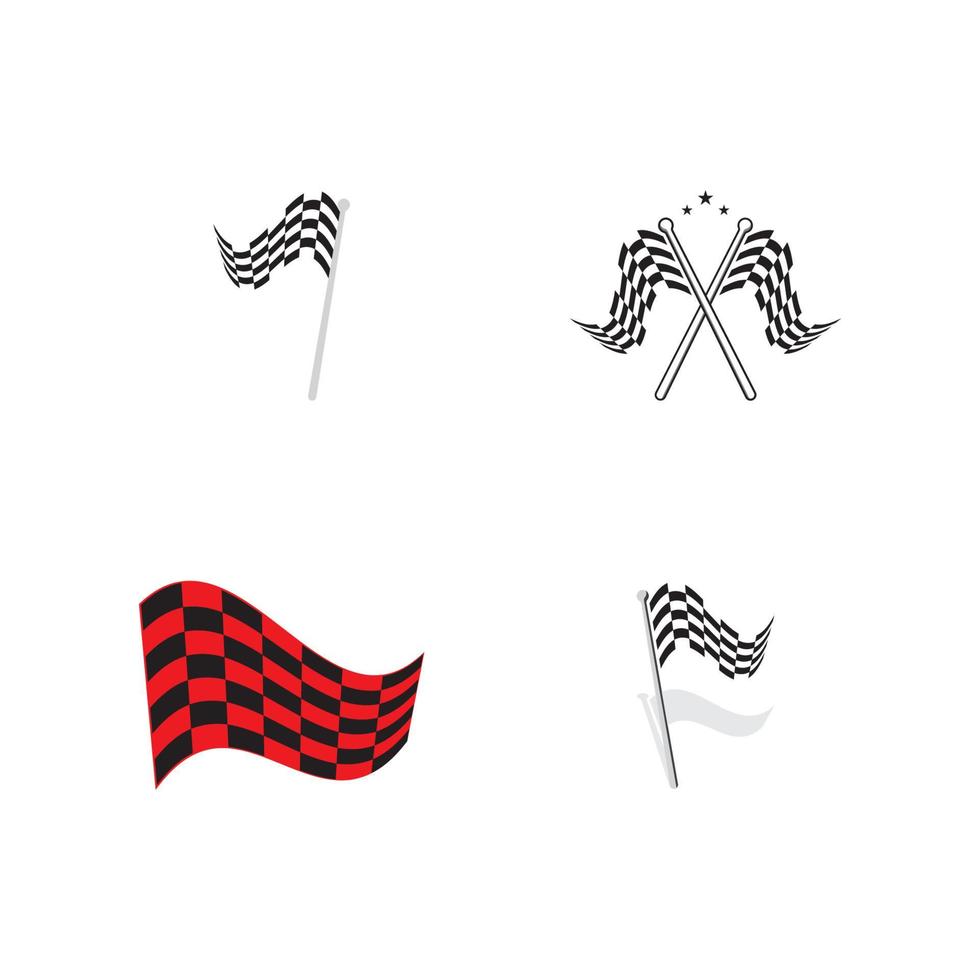 Race flag icon design vector