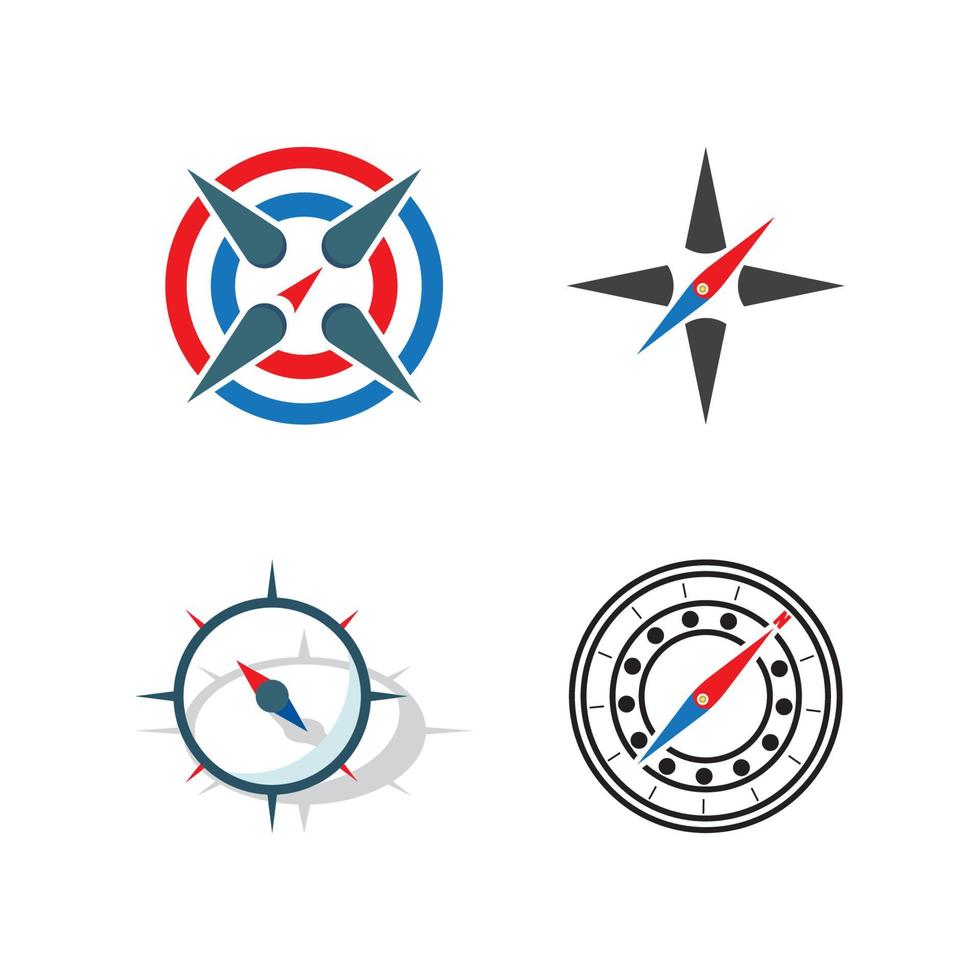 compass logo template vector icon illustration