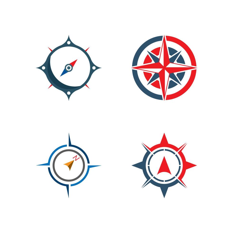 compass logo template vector icon illustration