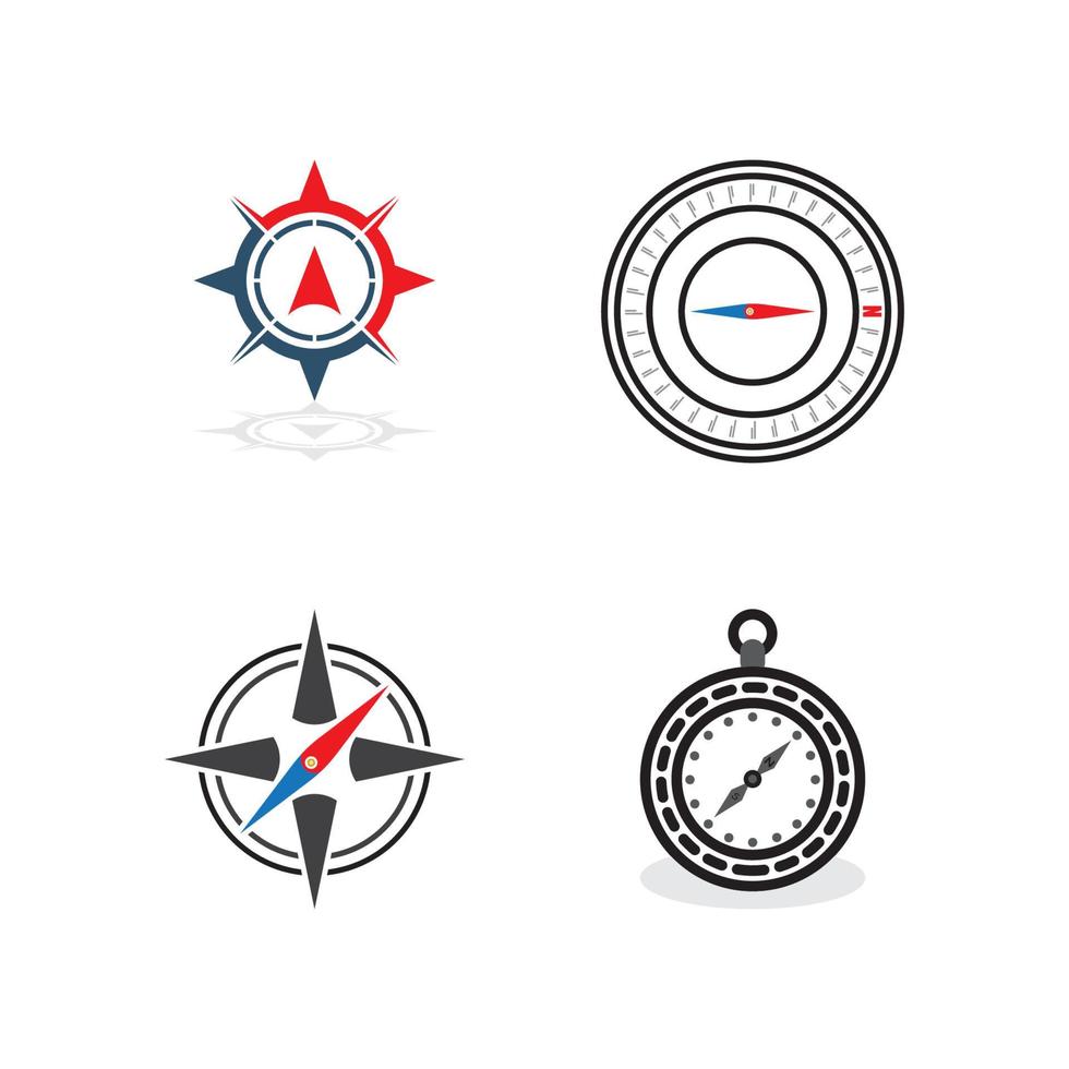 compass logo template vector icon illustration