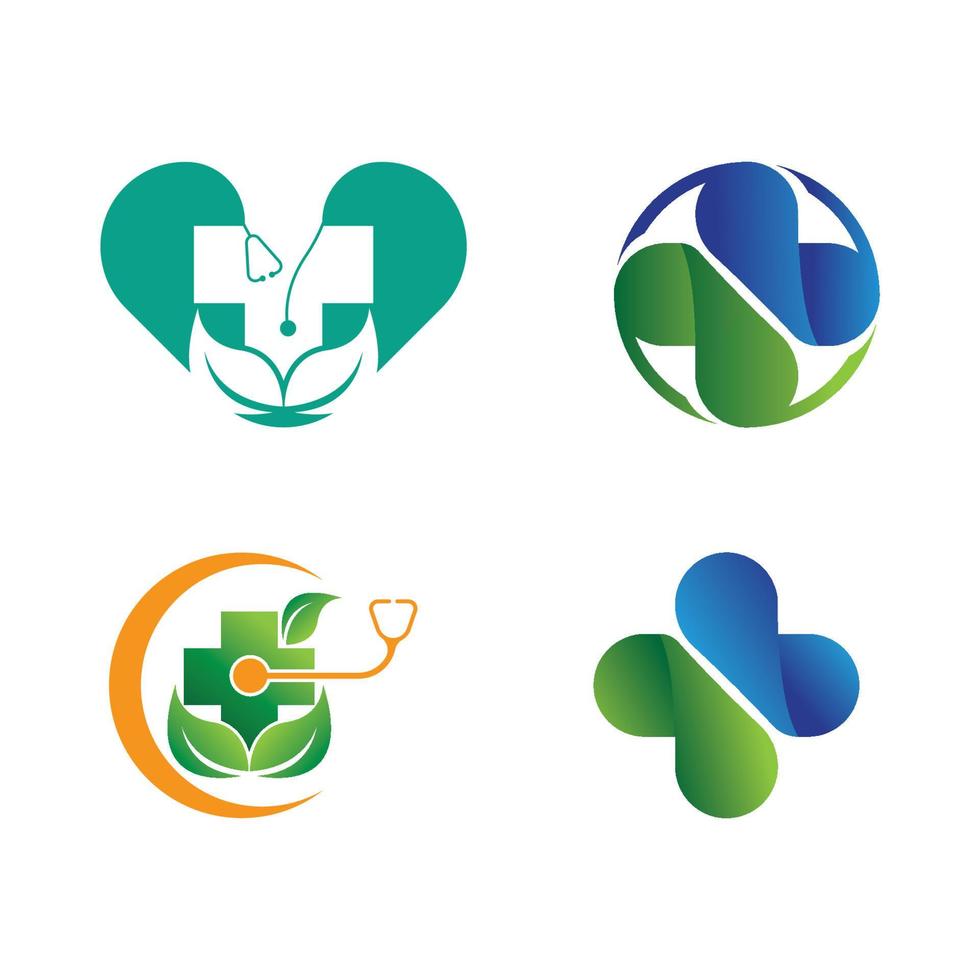 health medical logo design vector