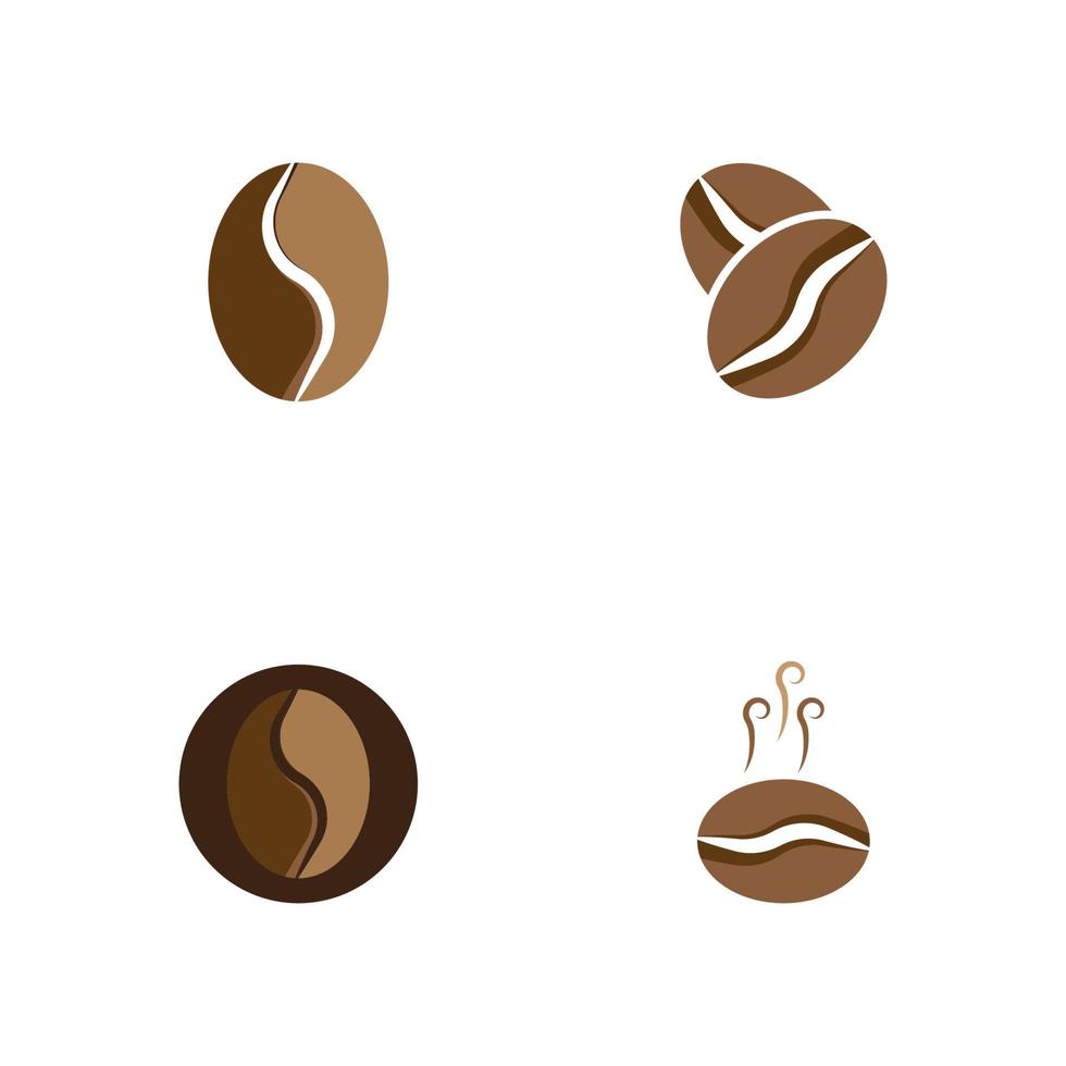 Ilustración de vector de icono de grano de café