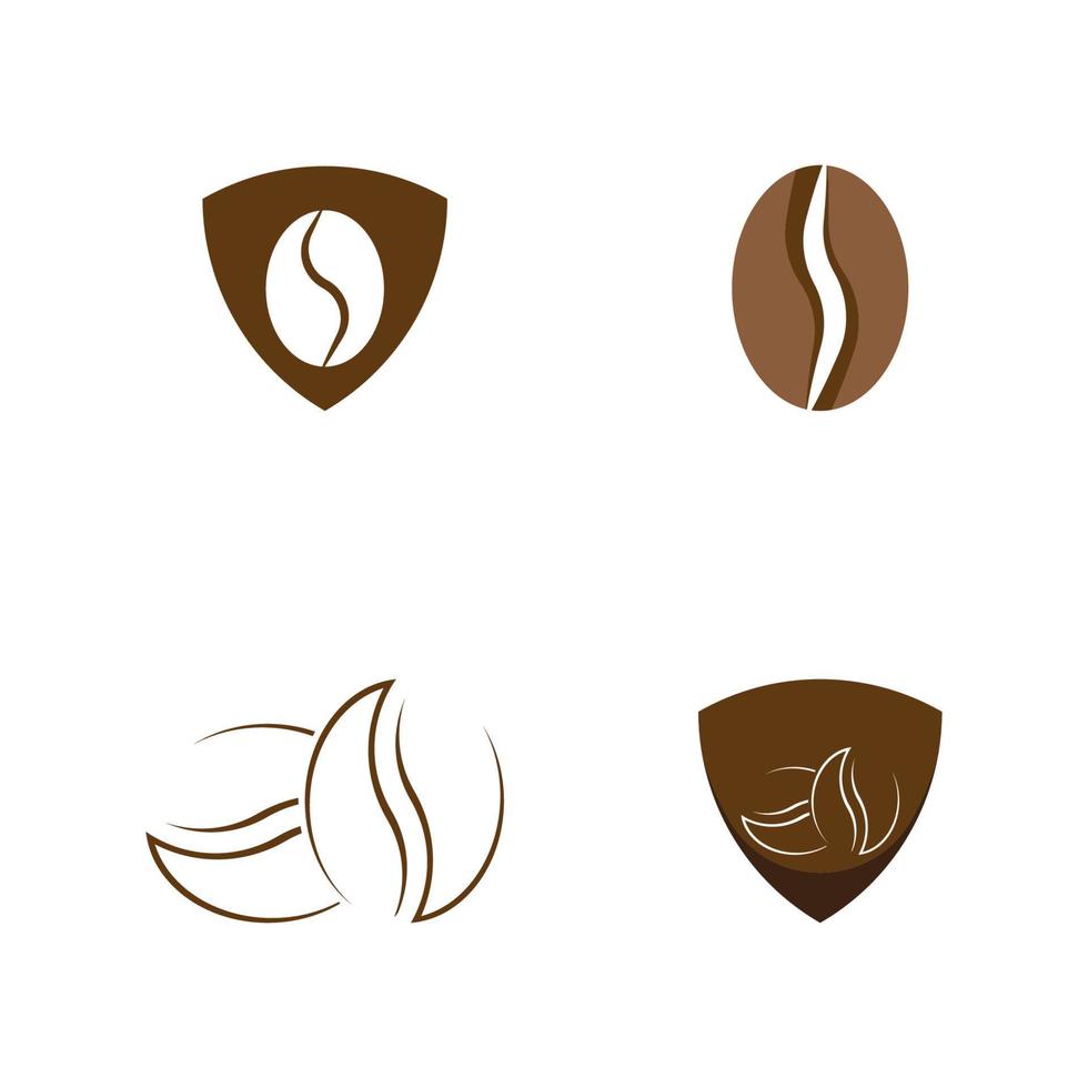 Ilustración de vector de icono de grano de café