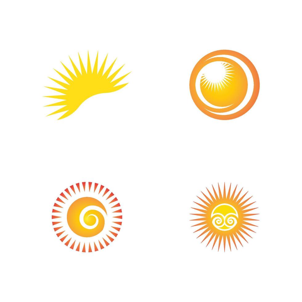 icono de ilustración de vector de sol