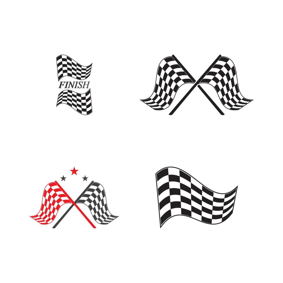 Race flag icon design vector