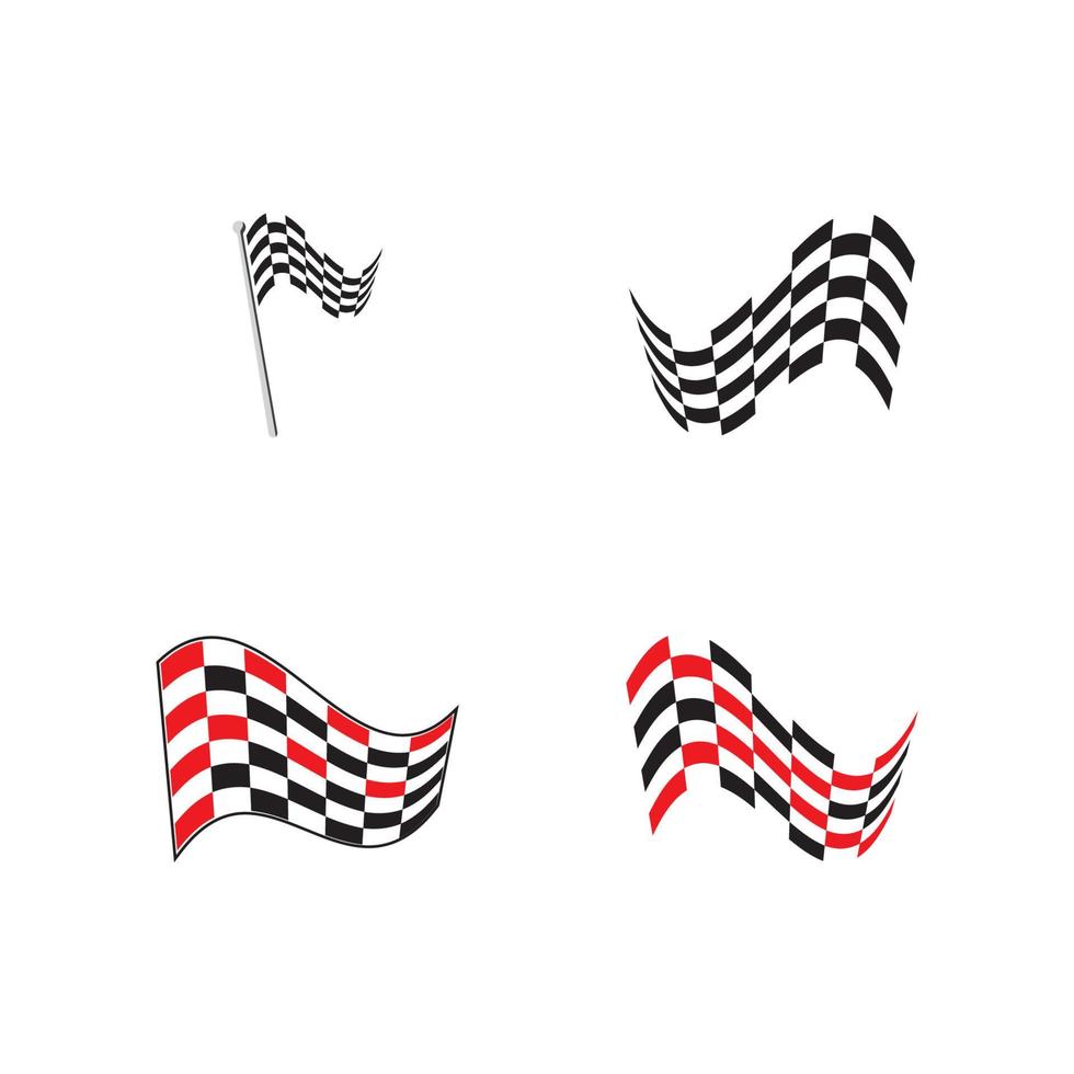 Race flag icon design vector