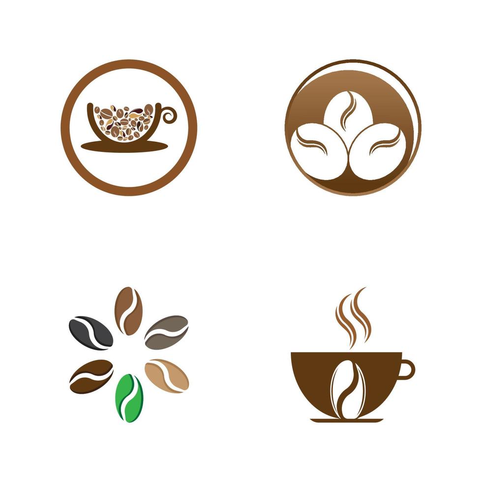 coffee bean icon vector