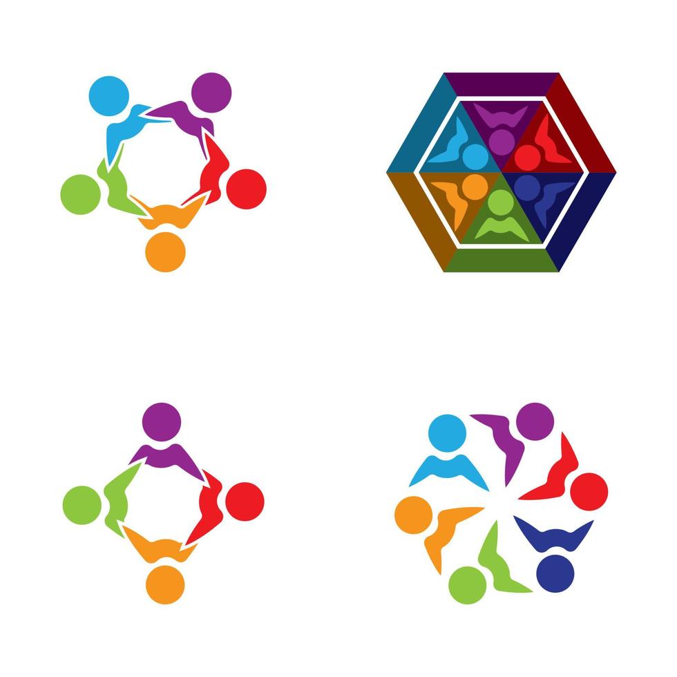 Community, network and social icon vector