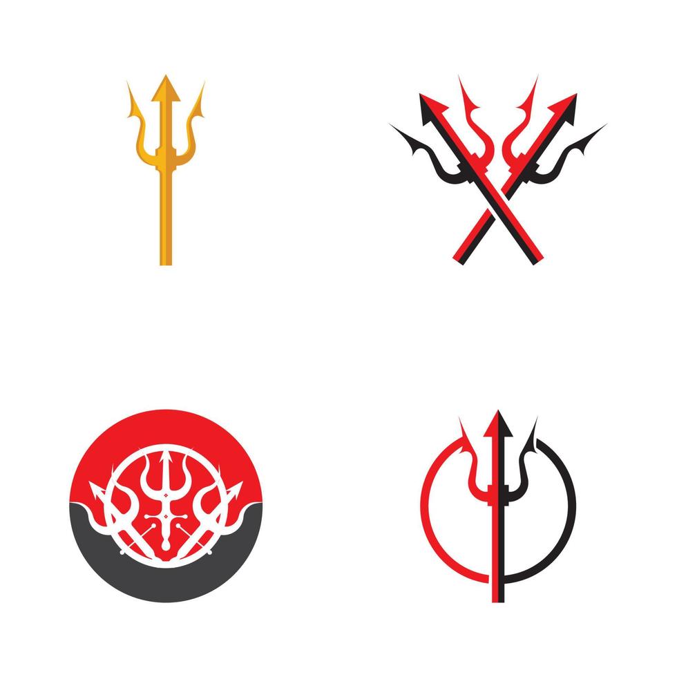 Trident Logo Template vector icon