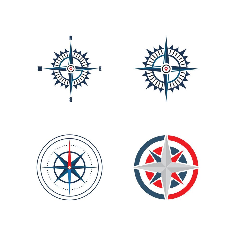 compass logo template vector icon illustration