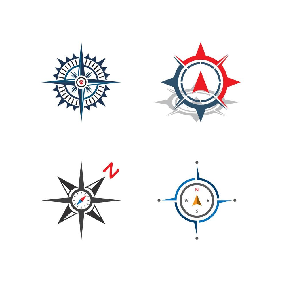 compass logo template vector icon illustration