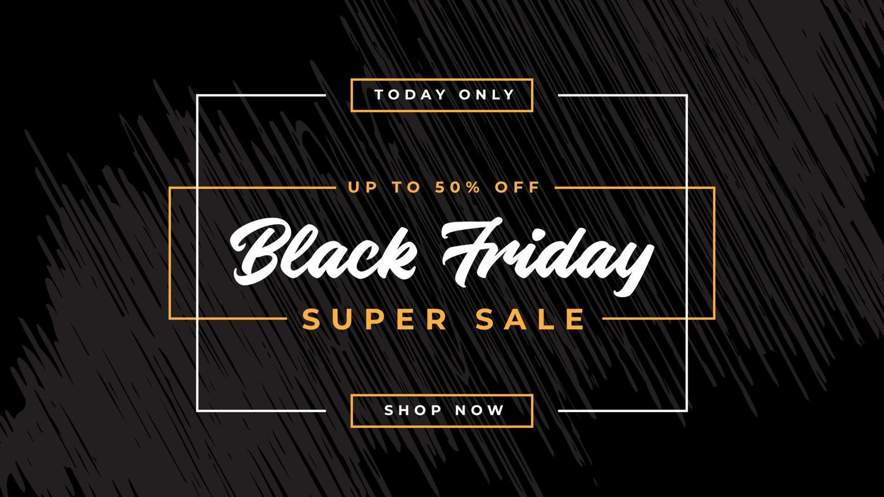 Sales promotion banner vector for black friday sale