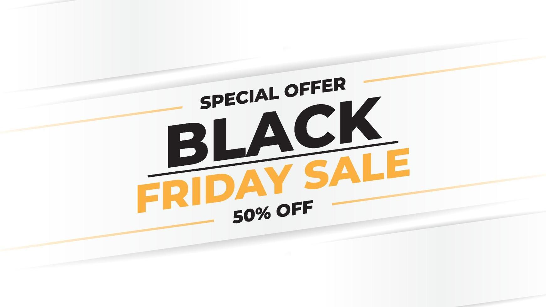 Sales promotion banner vector for black friday sale