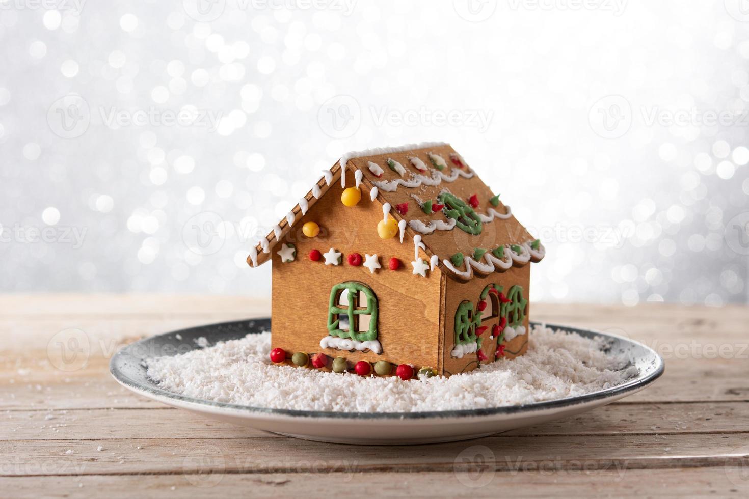 Christmas gingerbread house photo