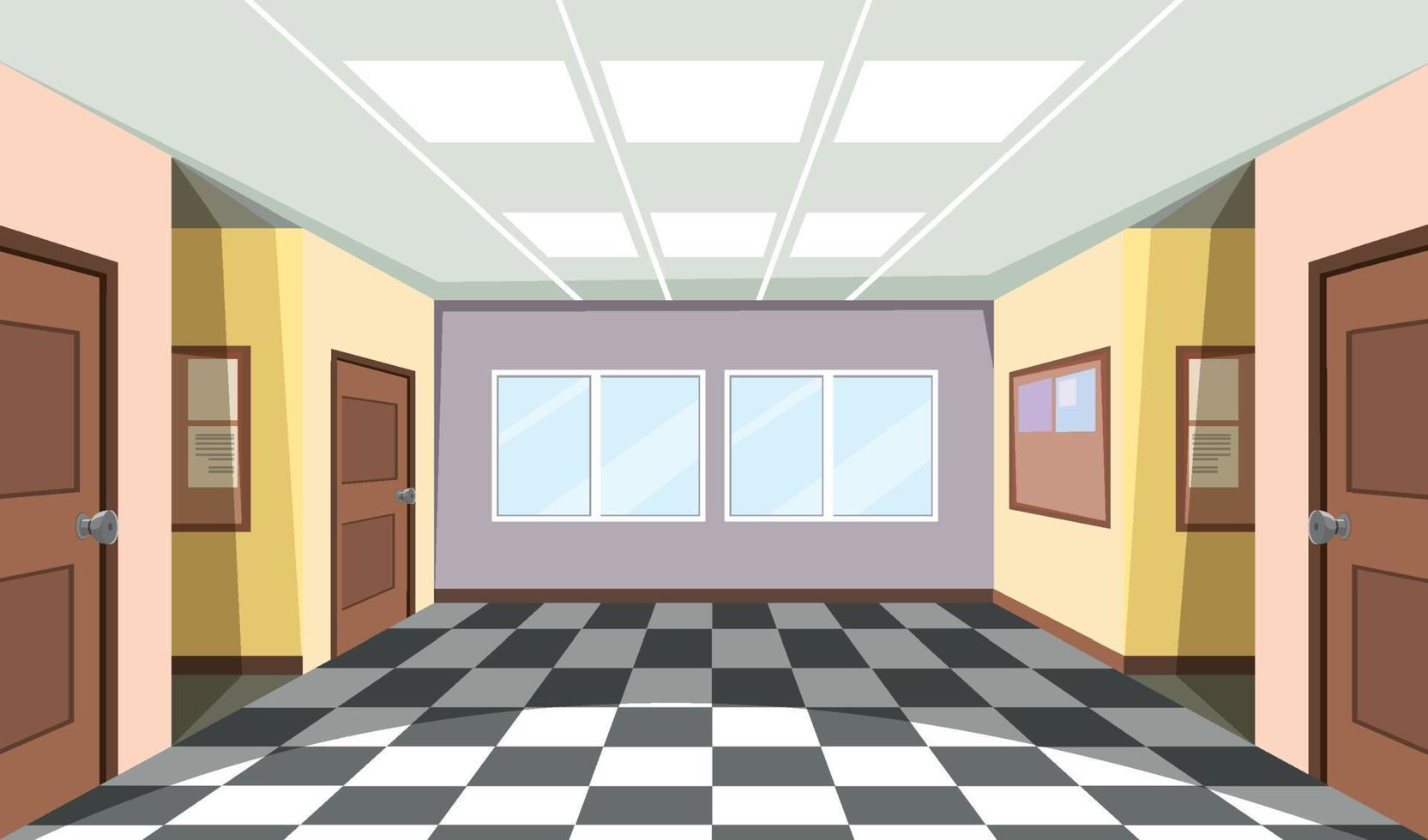 Empty room interior design vector