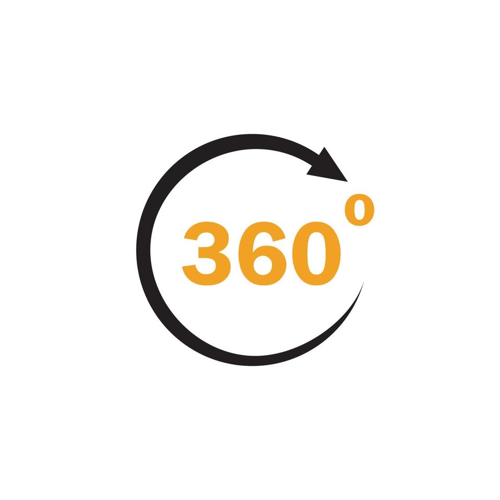 360 degress logo vector