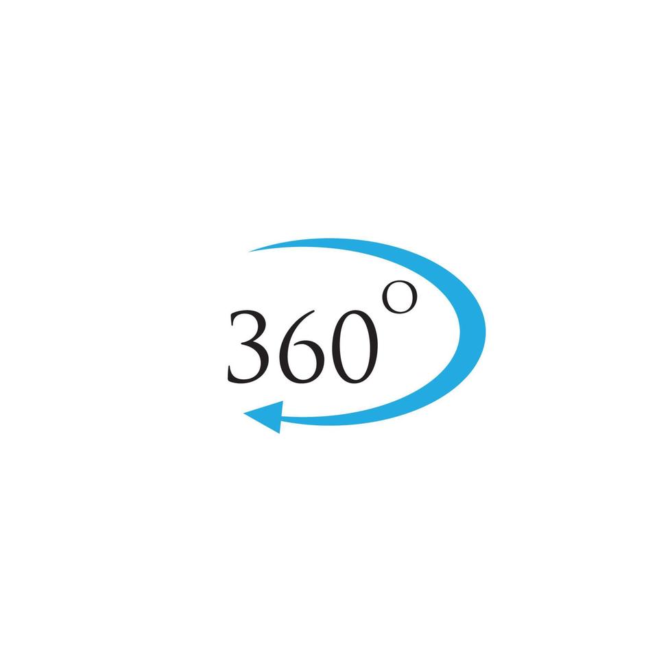 Logo de 360 grados vector