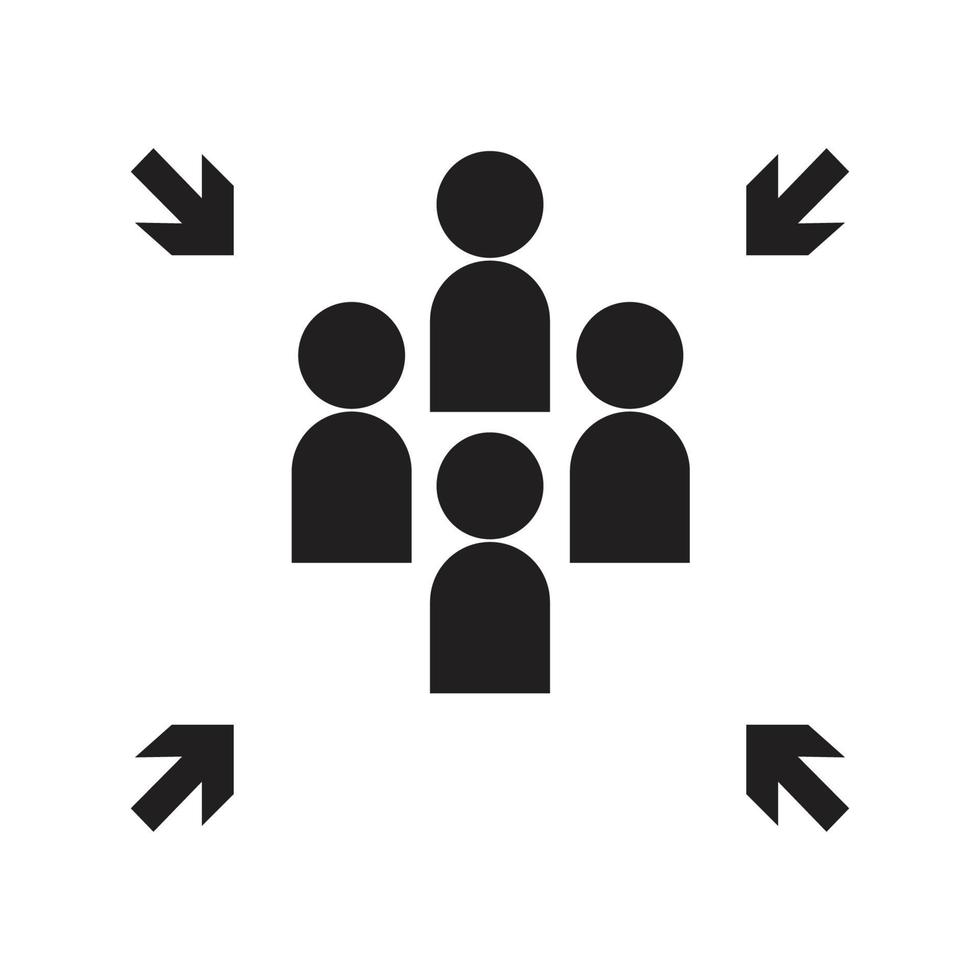 Emergency evacuation assembly point sign, gathering point signboard, vector illustration.