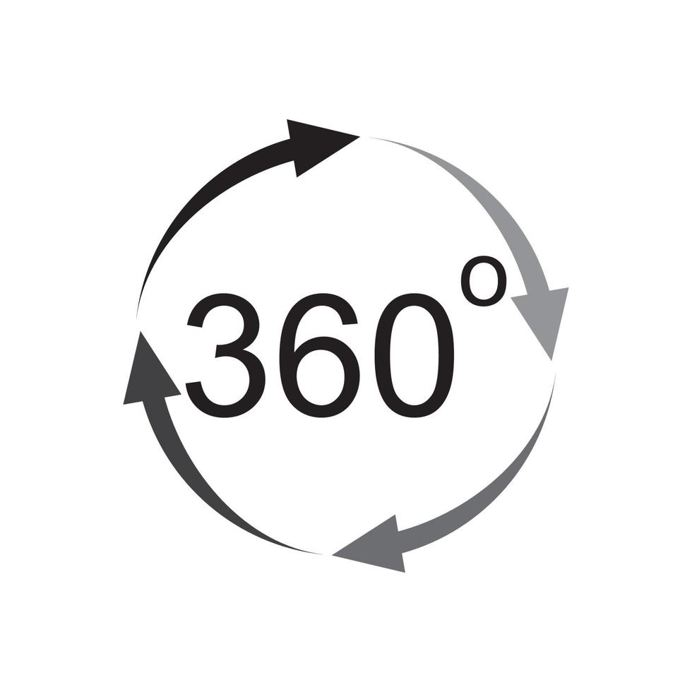 360 degress logo vector
