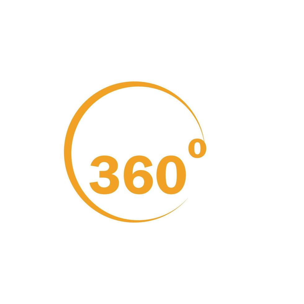 Logo de 360 grados vector