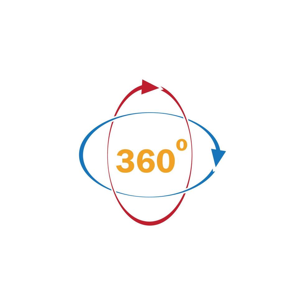 360 degress logo vector