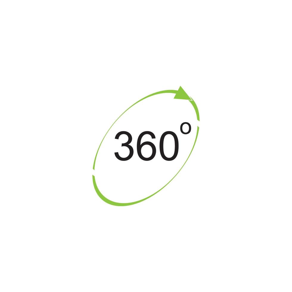 360 degress logo vector