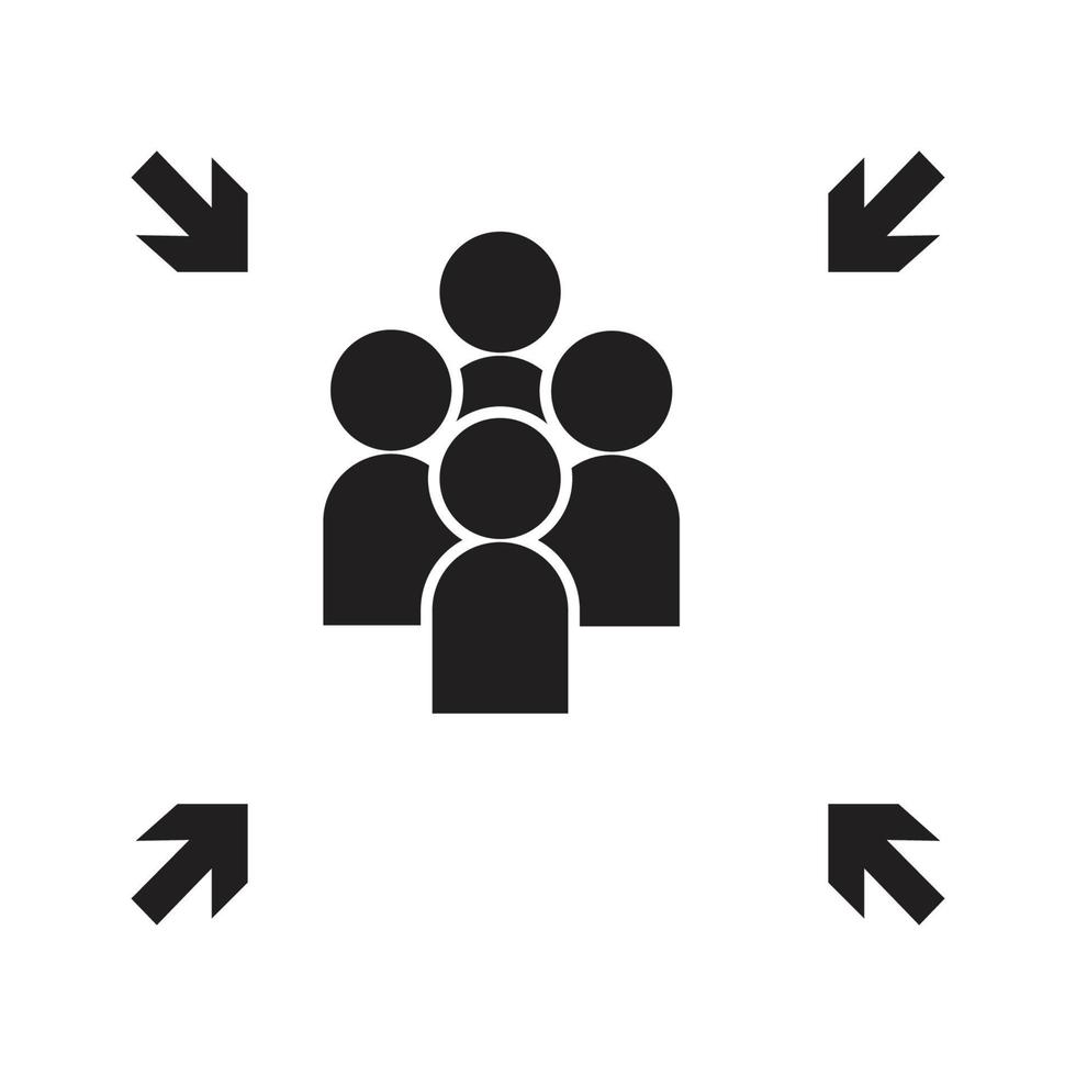 Emergency evacuation assembly point sign, gathering point signboard, vector illustration.