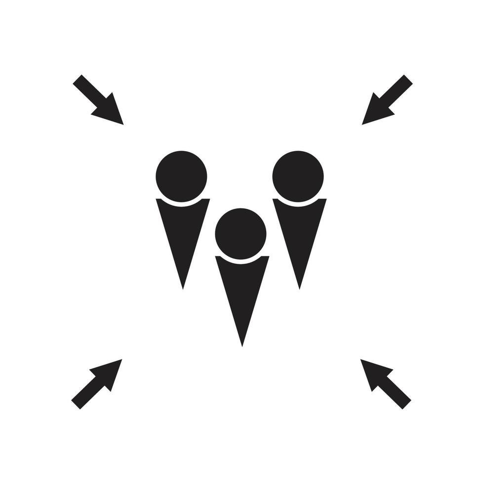 Emergency evacuation assembly point sign, gathering point signboard, vector illustration.