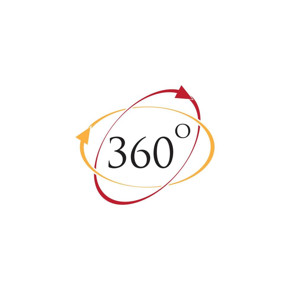 360 degress logo vector