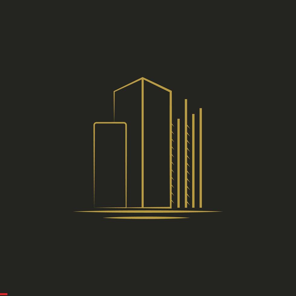 Real Estate Logo Design Template For Business and Company vector