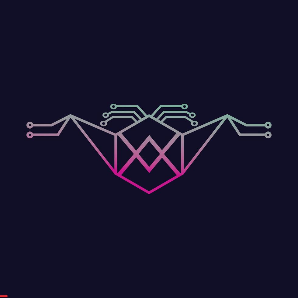 Technology Logo Design Template For Business and Company vector